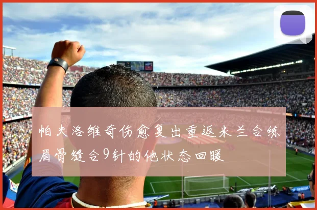 帕夫洛维奇伤愈复出重返米兰合练眉骨缝合9针的他状态回暖